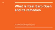 What is Kaal Sarp Dosh