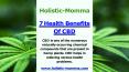 7 Health Benefits Of CBD - Holistic-Momma PowerPoint PPT Presentation
