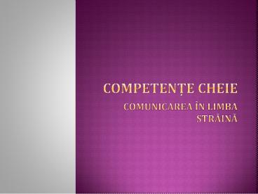 Invatarea bazata pe competente