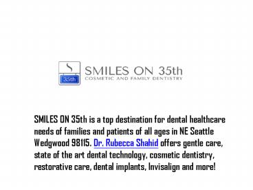 COVID Safe Dentist | SMILES ON 35th