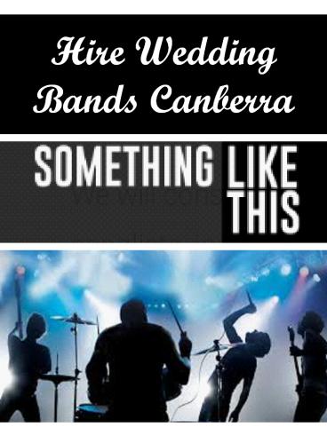 Hire Wedding Bands Canberra (1)