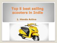 Best Selling scooters in India