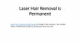 Laser Hair Removal is Permanent PowerPoint PPT Presentation