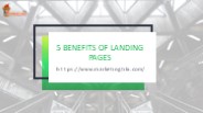 5 Benefits of Landing Pages