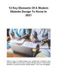 12 Key Elements Of A Modern Website Design To Know In 2021 PowerPoint PPT Presentation