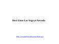 Best Limo Las Vegas in Nevada PowerPoint PPT Presentation