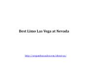 Best Limo Las Vegas in Nevada