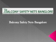 Balcony Safety Nets In Bangalore