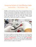 Designing Reliable & Cost-Effective Cable Assemblies – The Golden Tips - Miracle Electronics PowerPoint PPT Presentation