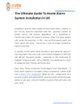 The Ultimate Guide To Home Alarm System Installation In UK PowerPoint PPT Presentation