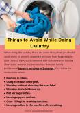 Things to Avoid While Doing Laundry PowerPoint PPT Presentation