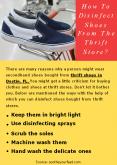 How To Disinfect Shoes From The Thrift Store?