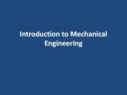 Introduction to Mechanical Engineering – MITAOE