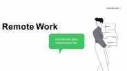 Remote Work And Remote Team Collaboration Tool
