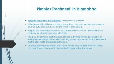 Pimples Treatment  in Islamabad (1)