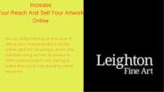 Increase Your Reach And Sell Your Artwork Online