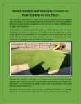 Install Quality and Safe fake Grasses to Your Garden or Any Place PowerPoint PPT Presentation