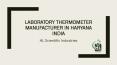 Laboratory Thermometer Manufacturer in Haryana India – Hlscientificind PowerPoint PPT Presentation