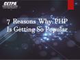 7 Reasons Why PHP Is Getting So Popular PowerPoint PPT Presentation