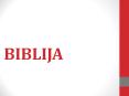 Biblija PowerPoint PPT Presentation