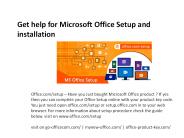 Office.com/setup – Enter Office Product Key – Install Office