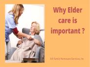 Why Elder Care Is Important?