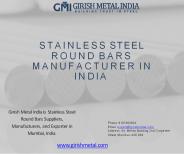 Stainless Steel Round Bars Manufacturers