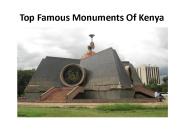 Top Famous Monuments Of Kenya
