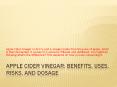 Side effects of apple cider vinegar PowerPoint PPT Presentation