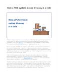 How a POS system makes life easy in a cafe PowerPoint PPT Presentation