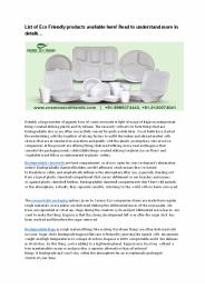 Biodegradable Food Packaging