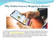 Why Online Grocery Shopping Is Better?