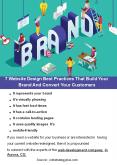 7 Website Design Best Practices That Build Your Brand And Convert Your Customers PowerPoint PPT Presentation