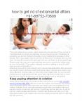 how to get rid of extramarital affairs +91-88752-70809 PowerPoint PPT Presentation