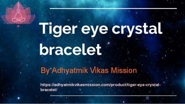 Tiger Eye Crystal Bracelet Benefit
