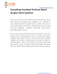 Everything You Need To Know About Burglar Alarm Systems PowerPoint PPT Presentation
