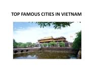 TOP FAMOUS CITIES IN VIETNAM