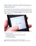 Why Is My Gmail Account Not Syncing on Android Device? PowerPoint PPT Presentation