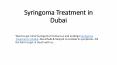 Syringoma Treatment in Dubai PowerPoint PPT Presentation