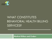 What Constitutes Behavioral health Billing Services?