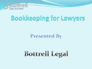 Bookkeeping for Lawyers (1)