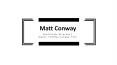 Matt Conway - Provides Consultation in Strategic Planning PowerPoint PPT Presentation