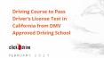 Driving Course to Pass Driver’s License Test in California from DMV Approved Driving School