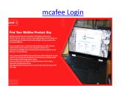 McAfee LiveSafe Login