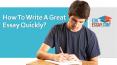 How To Write A Great Essay Quickly? PowerPoint PPT Presentation
