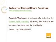 Industrial control room furniture