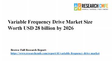 Variable Frequency Drive Market 2020 Key Opportunity and Top Trends