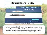 Zanzibar Island Holiday