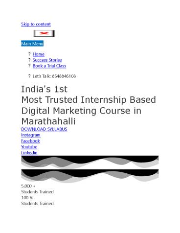 best digital marketing institute in marathahalli