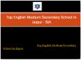 Top English Medium Secondary School in Jaipur - SIA PowerPoint PPT Presentation